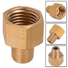 Brass For BSP-NPT Adapter 1/8" Male For BSPT To 1/4" Female Brass Fitting Tool