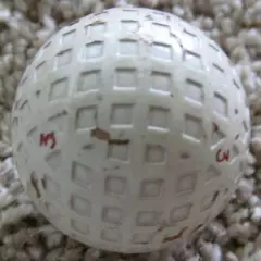 VINTAGE MESH GOLF BALL-THE TEEMEE WITH MULTI MARKING-VERY STRONG PATTERN