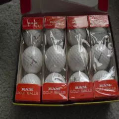 Vintage 1965 Bolt Tempest Golf Balls 4 Sealed Packs of 3 in Box