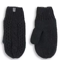 The North Face Black Cable Knit Mittens