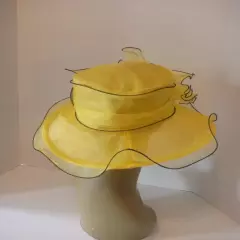 Tuscany Women's yellow Hat With Wide Brim - One Size