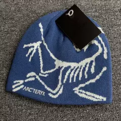 New Arcteryx Bird Head Black Toque Beanie Orca black Merino wool hat for winter