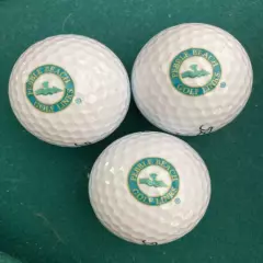 Pebble Beach Golf Links Logo Golf Balls (3) Titleist DT Wound 90 One Sleeve Rare