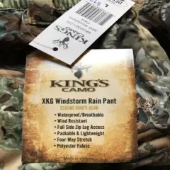 Kings Windstorm Hunting Rain Pants Camo Size L