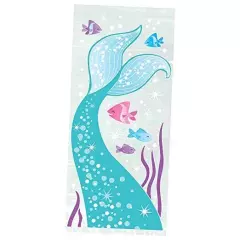 Mermaid Cellophane Bags - 5" x 11" (Pack of 20) - Vibrant, Whimsical Goodie 