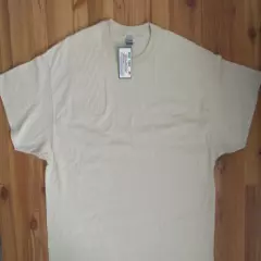 NEW! 3XL Right Hand Trap/Skeet Pad SAND Ultra Cotton Shooting T-Shirt by Gildan