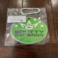 SCOTTY CAMERON TITLEIST CIRCLE T FOR TOUR USE ONLY PUTTER DISC BAG TAG LIME