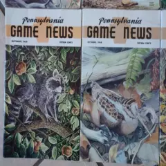 VG+++ Complete 1968 (Jan thru Dec) LOT OF 12 PENNSYLVANIA GAME COMMISSION NEWS 