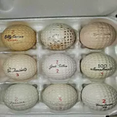 23 DIFFERENT VINTAGE SIGNATURE GOLF BALLS