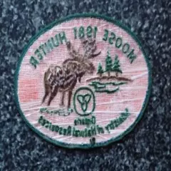 Moose Hunter Patch Ministry of Natural Resources Ontario 1981