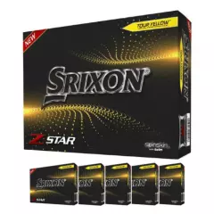 NEW 2021 Srixon Z-Star Golf Balls - 6 Dozen Lot (72 total) - White & Yellow