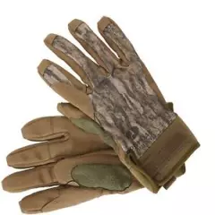 Banded Soft Shell Blind Gloves Bottomland Camo Medium