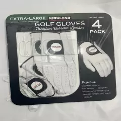 Kirkland Signature Golf Gloves Premium Cabretta Leather, Extra-Large Open Box