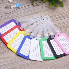 10pc Luggage Tag Suitcase Label Bag Travel Name Address ID Label Plastic Tags US