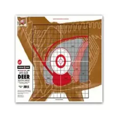 Life Size Deer Vital Organ Sight in - Paper Hunting & Shooting Targets 19"x25"