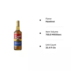 Hazelnut Syrup, 750ml