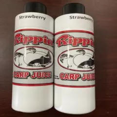 2 Bottles Rippin Lip’s Carp Flavoring Strawberry 6oz Buffalo / Yellow Carp