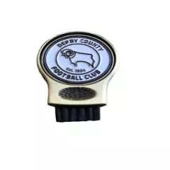 DERBY COUNTY FC GRUVE CLEANER AND GOLF BALL MARKER. GROOVE CLEANING BRUSH