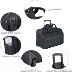 Kroser Travel / Carry-on Rolling Laptop Bag