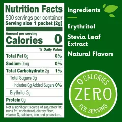 Truvia Original Calorie-Free Sweetener from the Stevia Leaf Packets, 500 Count,