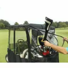 NEW Doorworks Golf Over The Top Cart Cover Portable 4-Sided - Black