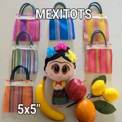 Fiesta souvenir Mexican mesh bags (12 FIESTA-pack ) Minisize 5x5in