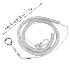 300cm Flexible Parrot Bird Leash Harness Anti-Bite Outdoor Flying Training Rope•