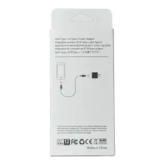 5PK USB-C 20W Power Adapter Type-C to Type-C Cable Fast Charging Iphone Android