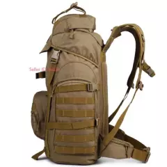 70L Molle Outdoor Military Tactical Backpack Travel Camping Trekking Rucksack