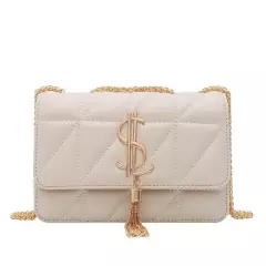 Handbag Tassel Square Bag Girl Pu Women Handbags Lock Shoulder Bags