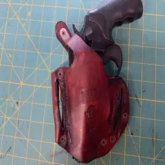 Handmade Leather Holster Governor Dragon carving