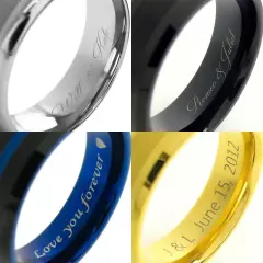 TOMMYWAY Expert Laser Engraving Service for Inside of Tungsten or Titanium Ring