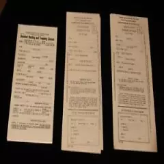 LOT OF ( 25 ) UNUSED PA. HUNTING LICENSE & ANTLERLESS DEER LICENSE APPLICATIONS