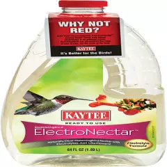 Kaytee Hummingbird ElectroNectar Wild Bird Food, Ready to Use, 64 Ounces