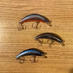 Yo Zuri Floating Minnow jerk baits, Bass, Musky freshwater, 3 baits