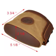 Leather Canvas Gun Cover Rifle Recoil Pad Butt Protector For Rifle and Shotgun