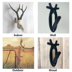 6 Antler Skull Mount Hooks Skull Hangers Antelope Holder Outdoor European Hooker