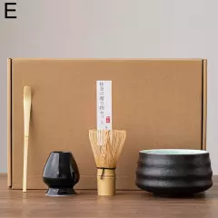 4pc Japanese Matcha Bowl Scoop 100 Whisk Tea Ceremony Set