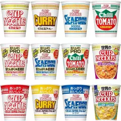 Nissin Cup noodles Assortment 12pack 【Best food for outdoor in Japan】