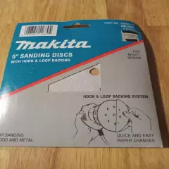 5" Sanding Discs With Hook & Loop Backing 240 Grit - Makita No. 794522-7 5 Pack