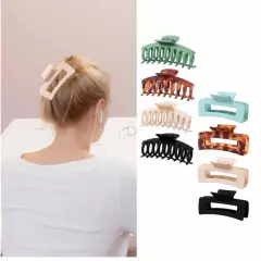 8pcs Large Hair Claw Clips for Thick Hair Strong Hold Perfect for Women NEW