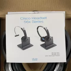 Cisco 562 Wireless Dual On-Ear Headset CP-HS-WL-562-M-US Base, USB and PS