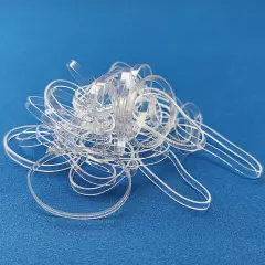 1000pcs Clear Elastic Hair Bands Braiding Rubber Band Tiny Small Hair Rope Ties