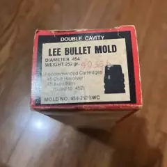 Lee Double Cavity .454 Diameter Bullet Mold Weight 252 Grain