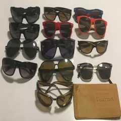 Vintage Sunglasses Lot Of 13! Comes With Leather Case! Rayban, Vuarnet And More!