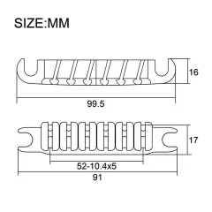 1 Set Black Guitar Tune O Matic Bridge and Tailpiece