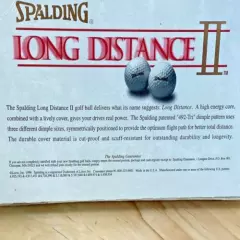 Spalding Long Distance II Golf Balls 15 Golf Balls Vintage 1996 New Old Stock