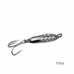 1/2oz 1oz 3/4oz 1.5oz 2oz 3oz Silver Laser Fishing Champ Kast Spoon cast Jig lot