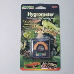 Reptology Penn Plax Hygrometer Monitor Terrarium Humidity Level Adhesive Sticker