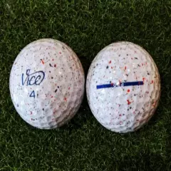 15 Vice Pro /Pro Soft Drip Red, Lime, Red & Blue Golf Balls LIMITED 5A Mint